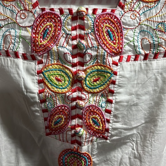 MO-KA Colorful Embroidery throughout the dress, Size S - Picture 5 of 6